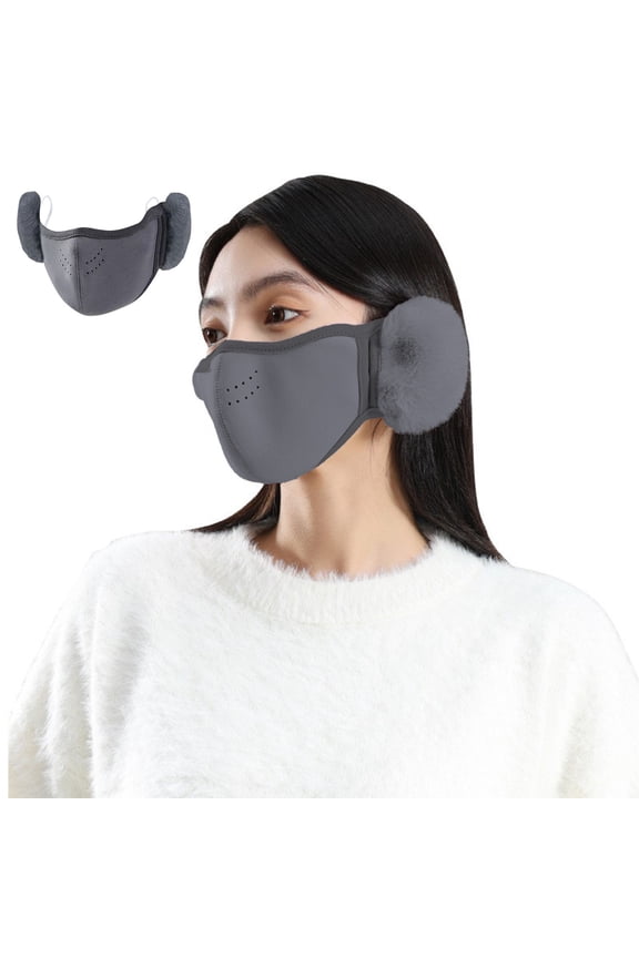 Cold Weather Face Mask with Ear Protection, Windproof Fleece Lining for Winter Sports and Outdoor Activities