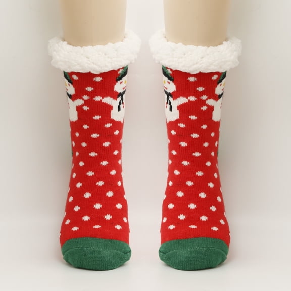 Cold Weather Fuzzy Socks for Women - Thermal Fleece Lined & Non-Slip Soles