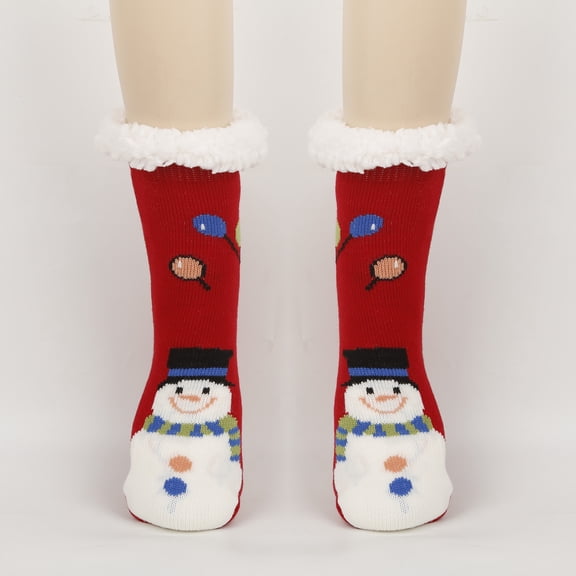 Cold Weather Fuzzy Socks for Women - Thermal Fleece Lined & Non-Slip Soles