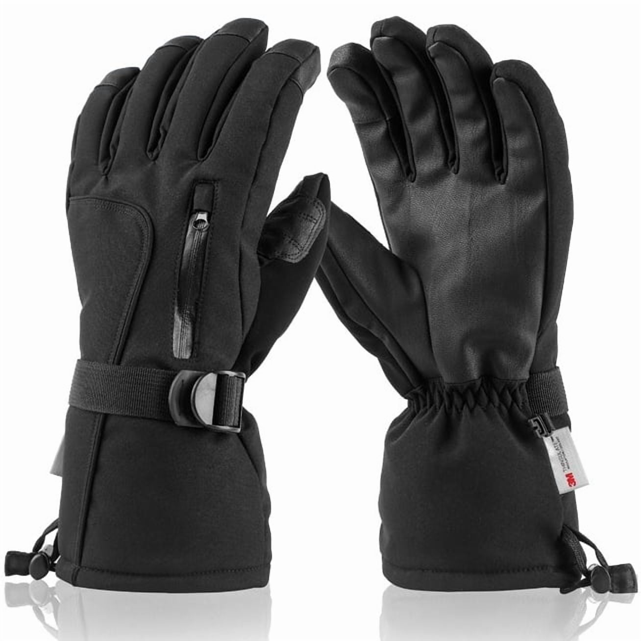 Cold Weather Gloves for Men, Waterproof & Insulated with 3M Thinsulate for Skiing, Snowboarding and Snowmobiling