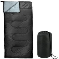 Cold Weather Hooded Sleeping Bag for Adults, Kids, Homeless, Camping, Indoors & Outdoors in Black 71"L x 30"W