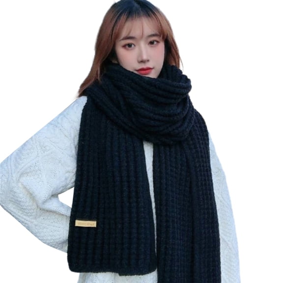 Cold Weather Neck Scarf Knitted Neck Wrap for Shopping Casual Wear Shawl Wrap