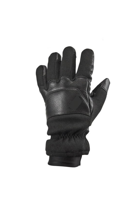 Cold Weather Nomex Gloves, Leather, Ergonomic Padding, Winter Gear, Black