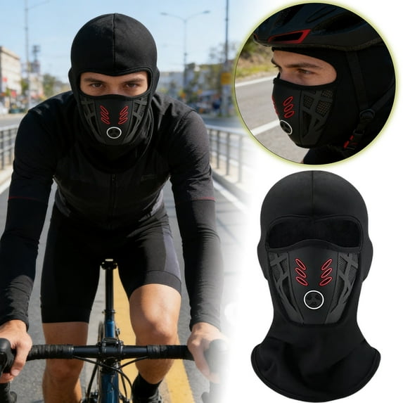 Cold Weather Thermal Ski Mask Windproof Winter Sport Scarf Mask Breathable Winter Rider Face Mask Neck Warmer Hood for Cycling Skiing Snowboarding Motorcycle
