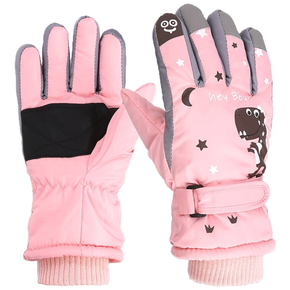Cold Weather Thick Warm Gloves for Kids 6-10 Years Winter Gloves for Boys Girls Snow Windproof Mittens Outdoor Sports Skiing