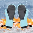 thumbnail image 1 of Cold Weather Thick Warm Gloves for Kids 9-15 Toddler Kids Boys Girls Gloves Winter Outdoor Windproof Warm Lock Temperature Ski Gloves on Clearance, 1 of 7