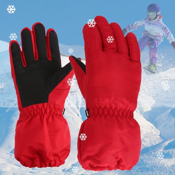 Cold Weather Thick Warm Gloves for Kids Toddler Girls Boys Snow Gloves Kids Ski Winter Gloves Windproof Children Warm Gloves on Clearance