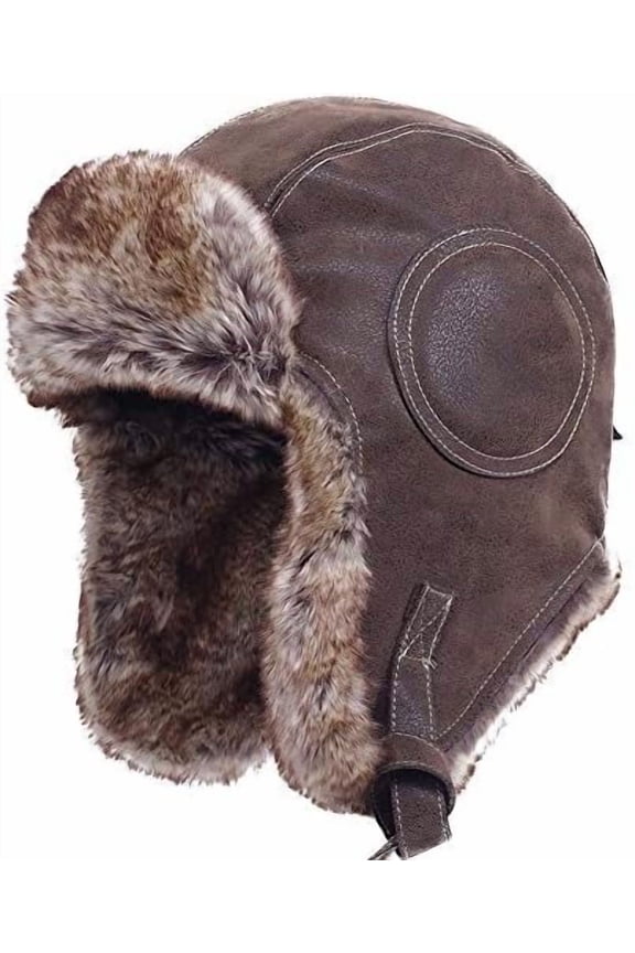 Cold Weather Winter Gear Russian Ushanka Cossack Trooper Hat Trapper Hunter Headwear Pilot Aviator Cap