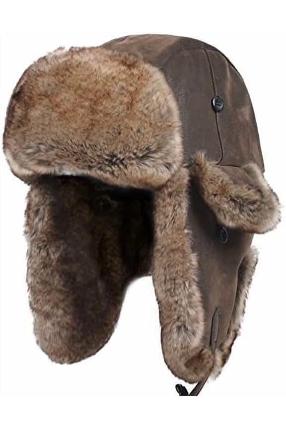 Cold Weather Winter Gear Russian Ushanka Cossack Trooper Hat Trapper Hunter Headwear Pilot Aviator Cap