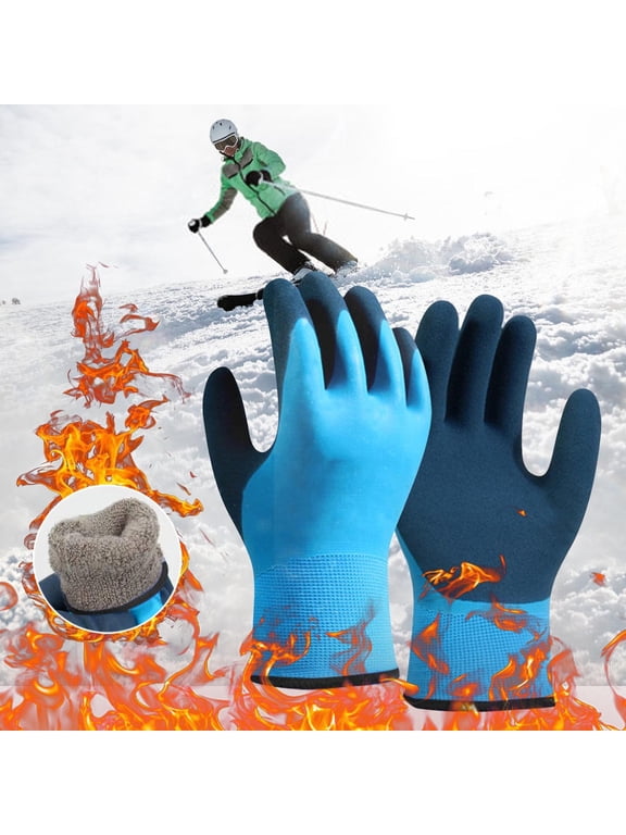 Cold Weather Work Gloves, 2025 Thermal Work Gloves | Insulated Work Gloves Men, Waterproof Winter Gloves, Insulated Safety Gloves, Winter Fishing Gloves, Cold Protection Gloves for Outdoor