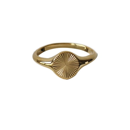 Womens Titanium Steel Index Finger Ring with Star Sun Moon Cloud Universe Pattern Korean Japanese Ring Freshly Baked Novelty Ring