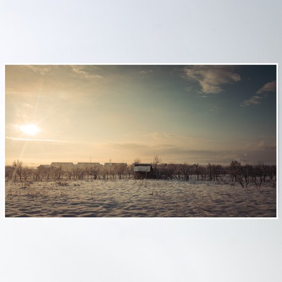 Cold Winter Morning Poster Wall Art, Modern Wall Decor, 24x36 UNFRAMED