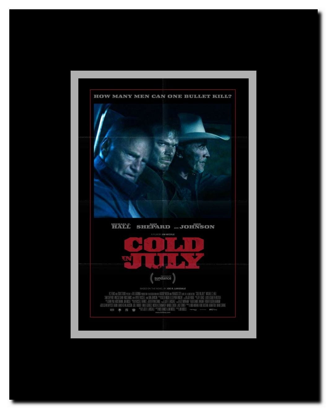 Cold in July Framed Movie Poster