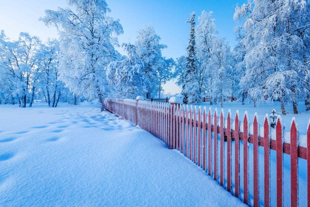 Cold winter with temperatures going down to -47 celsius Canvas Art - Panoramic Images (36 x 12)