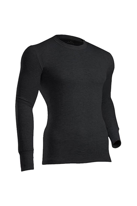 75ABKMD Platinum II Black Medium Mens Crew Base Layer Shirt