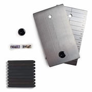 ColdTi Double Titanium Plate with Numerical Punch Set, Grade 2 Titanium Crypto Seed Phrase Backup