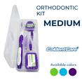 thumbnail image 1 of ColdentCare Orthodontic Oral Care Kit for Cleaning Brackets Braces, Includes Toothbrush and Cap, Travel Toothbrush, Dental Floss 12m, Dental Wax, Floss threaders Case - Purple, 1 of 6