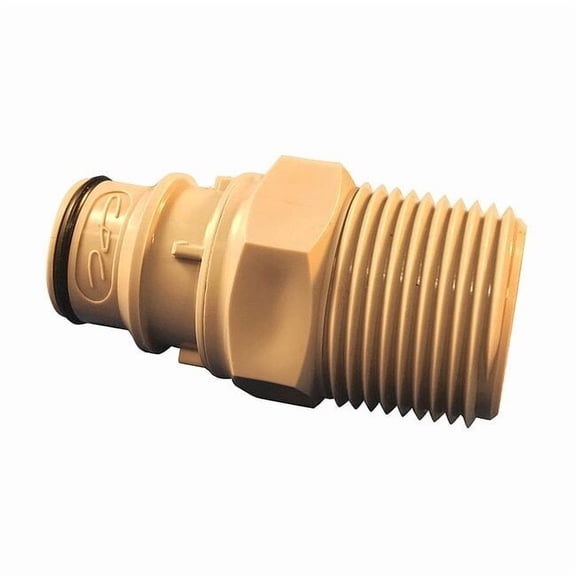 Colder Coupler,Polypropylene,3/4" MNPT,Push In HFCD241212