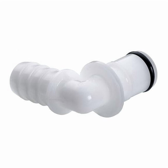 Colder 90 Elbow, Acetal, Push Fit 3/8 in, Barbed 3/8 in APC23006