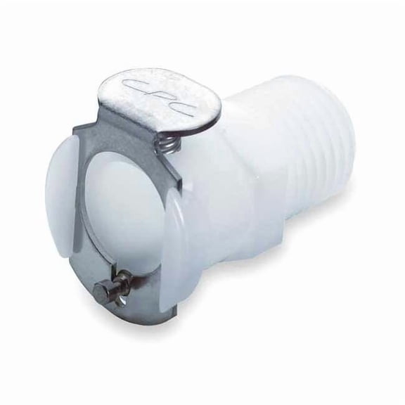 Colder Inline Coupler,Acetal,Shut-Off,MNPT PLCD10006