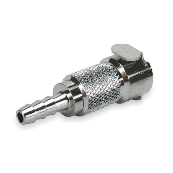 Colder 1/4" Barb Chrome Plated Brass Inline Coupler MCD1704