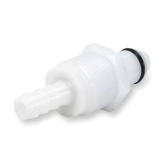 Colder Panel Mount Insert, Acetal, Shut-Off, Barbd PLCD42005
