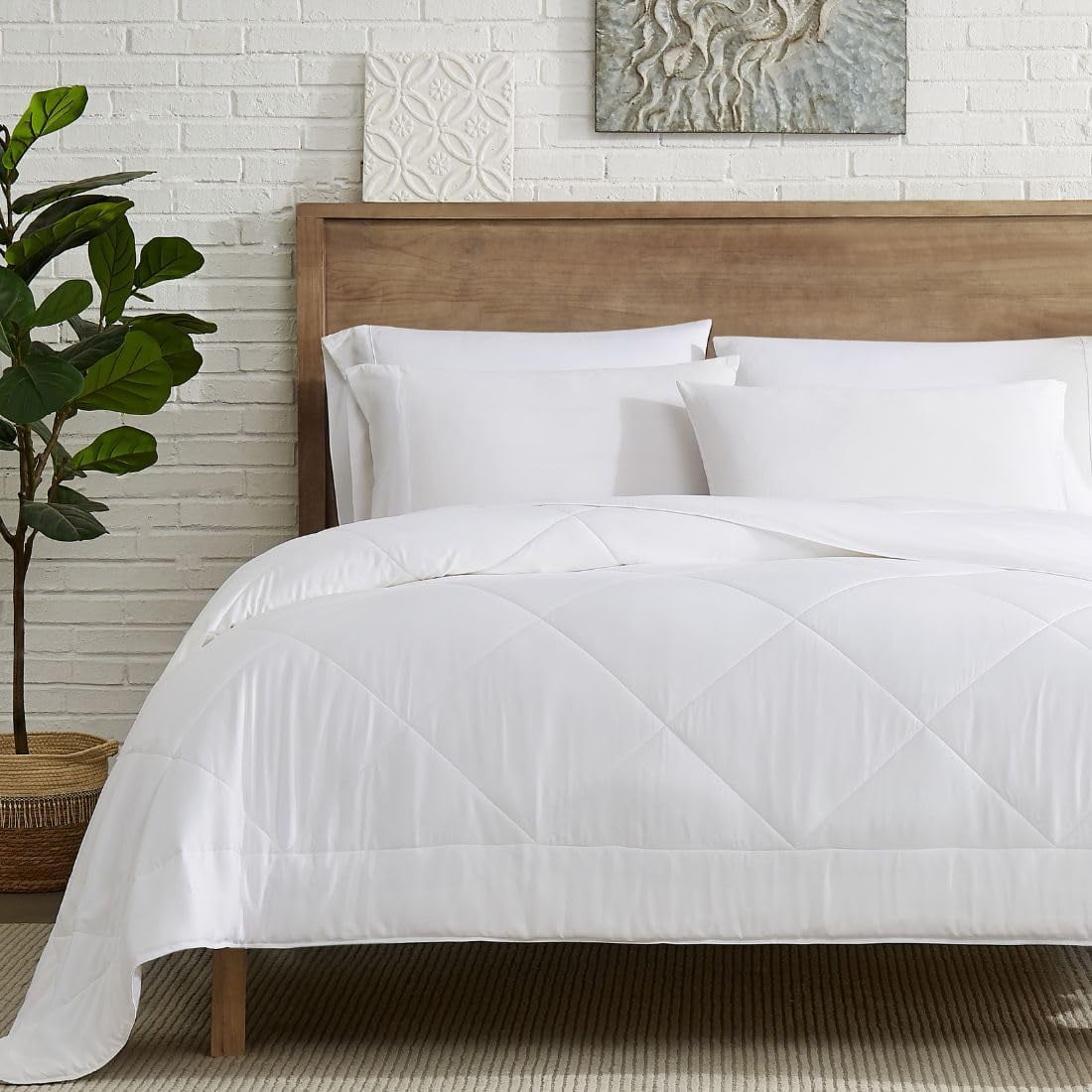 Epic White King Microfiber Organic Duvet for Adults