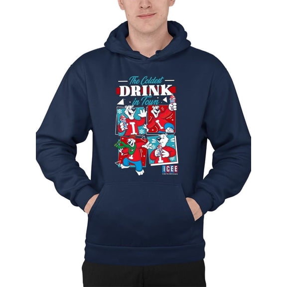 Coldest Drink In Town - ICEE Bear Retro Cool Graphic Men's Hoodie