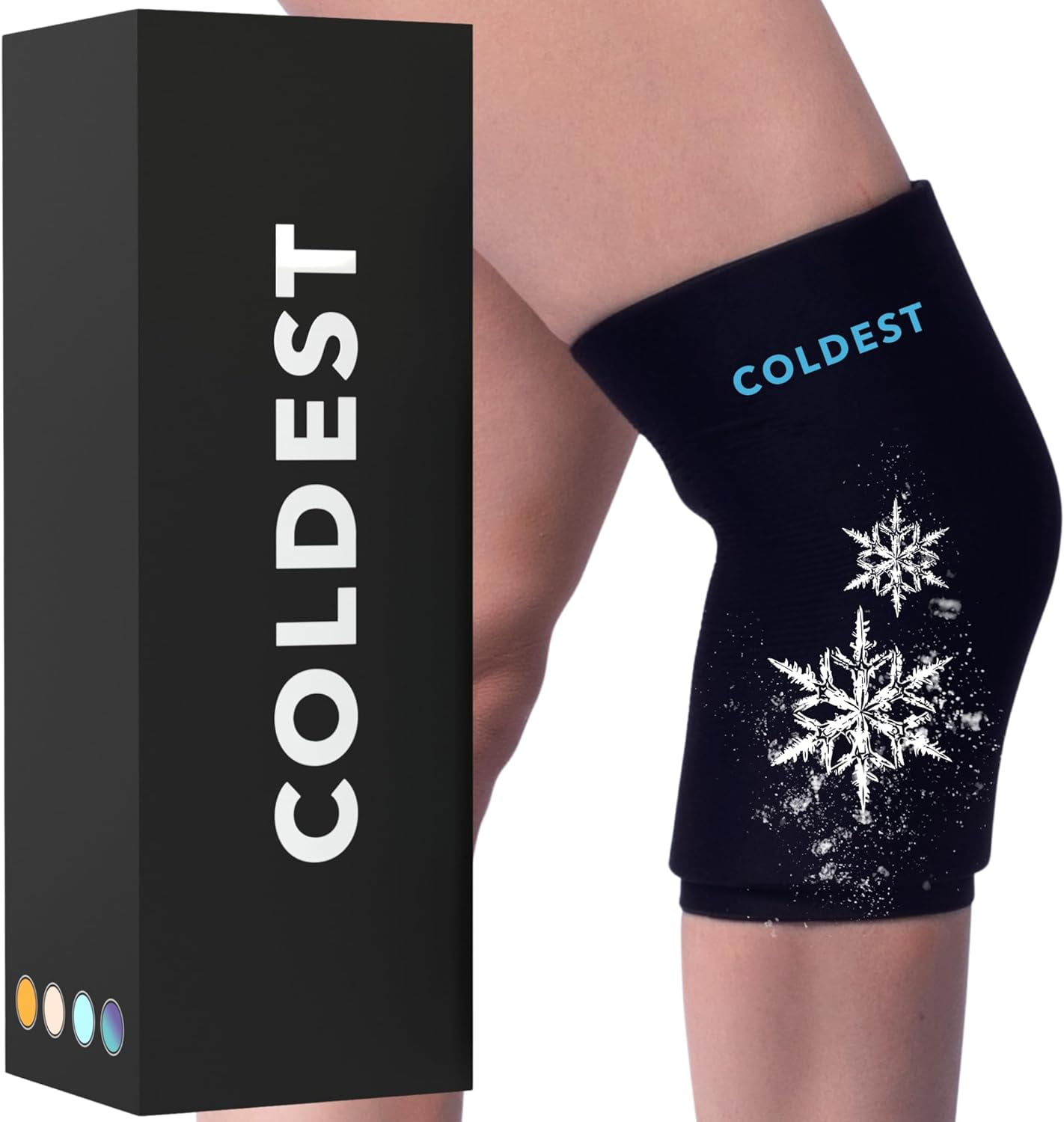 Coldest Knee Ice Pack 360 Knee Pain Relief Compression, Reusable Gel