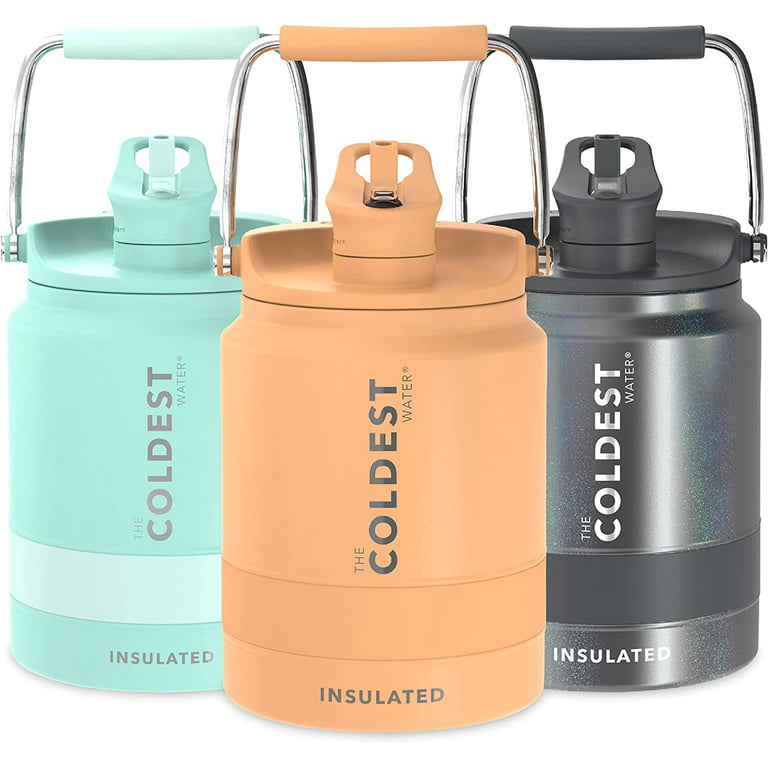 Coldest Sports Water Bottle - 32 oz (Straw Lid), Leak Proof, Vacuum  Insulated Stainless Steel, Hot Cold, Double Walled, Thermo Mug, Metal  Canteen (32