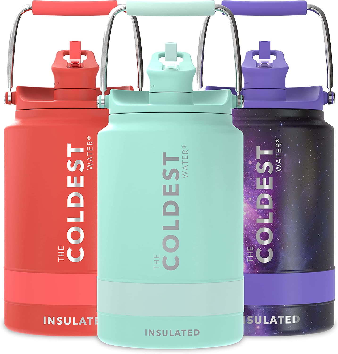 Coldest Insulated Water Bottle with Handle Lid, Leak Proof, Simple  Insulated Mo