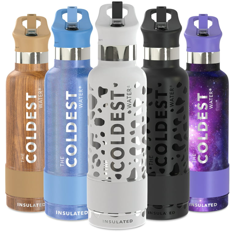 Coldest Sports Water Bottle - 21 Oz,(loop Lid) Leak Proof, Vacuum Insulated Stainless Steel, Double Walled, Thermo Mug, Metal Canteen