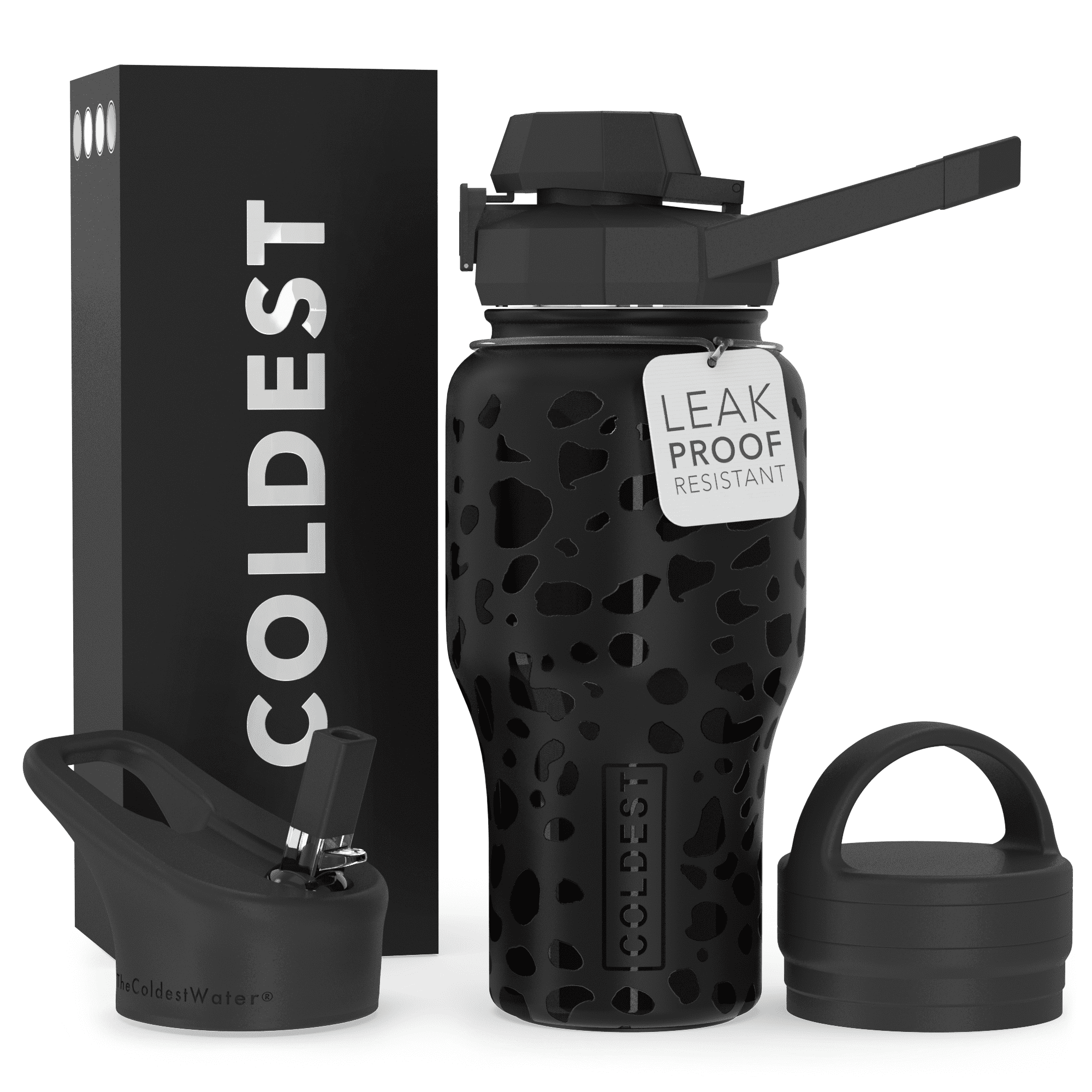 COLDEST Water Bottle Limitless 46 Oz (1.3 Liter) Wide Mouth Straw