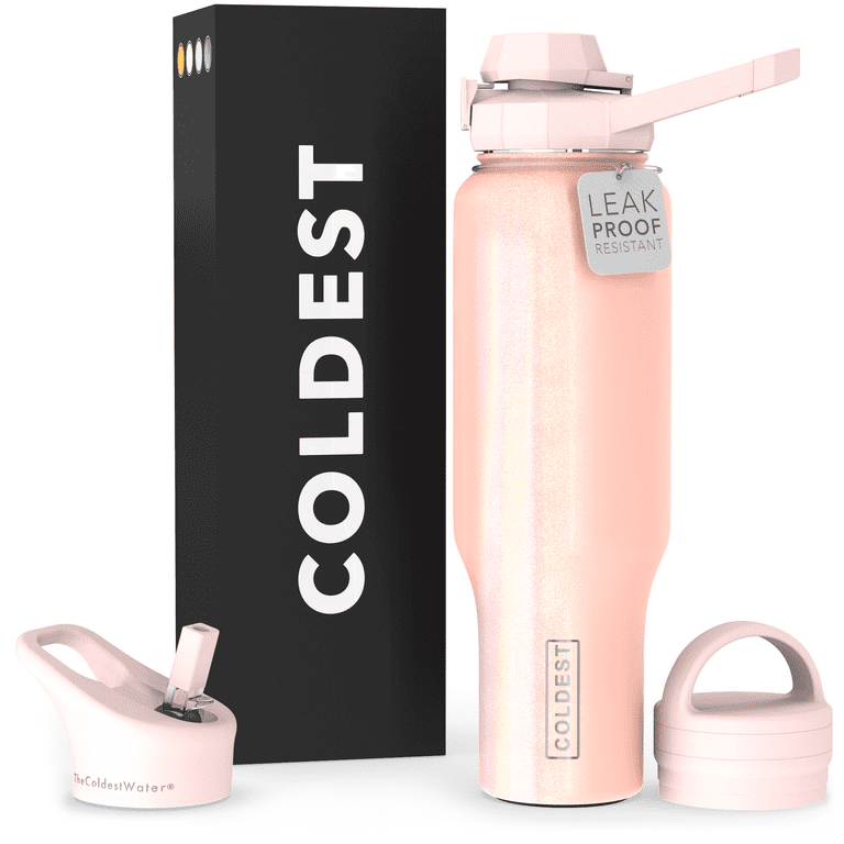 Coldest Sports Water Bottle - (Loop Lid) Leak Proof, Vacuum Insulated  Stainless Steel, Double Walled, Thermo Mug, Metal Canteen