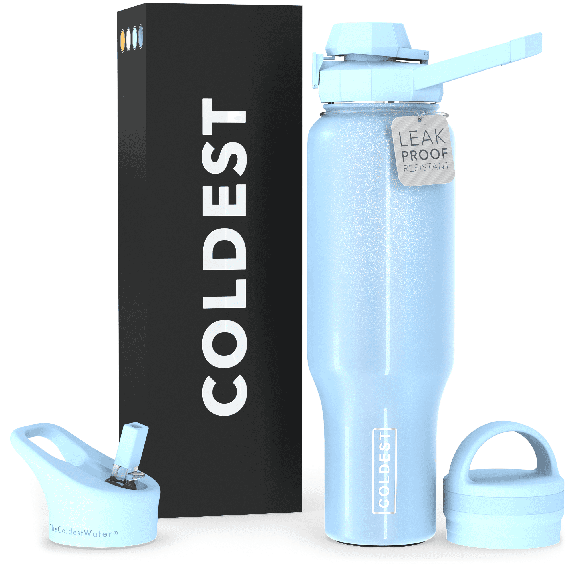 The Coldest Water - Sports Water Bottle - White – Fetch Mkt.