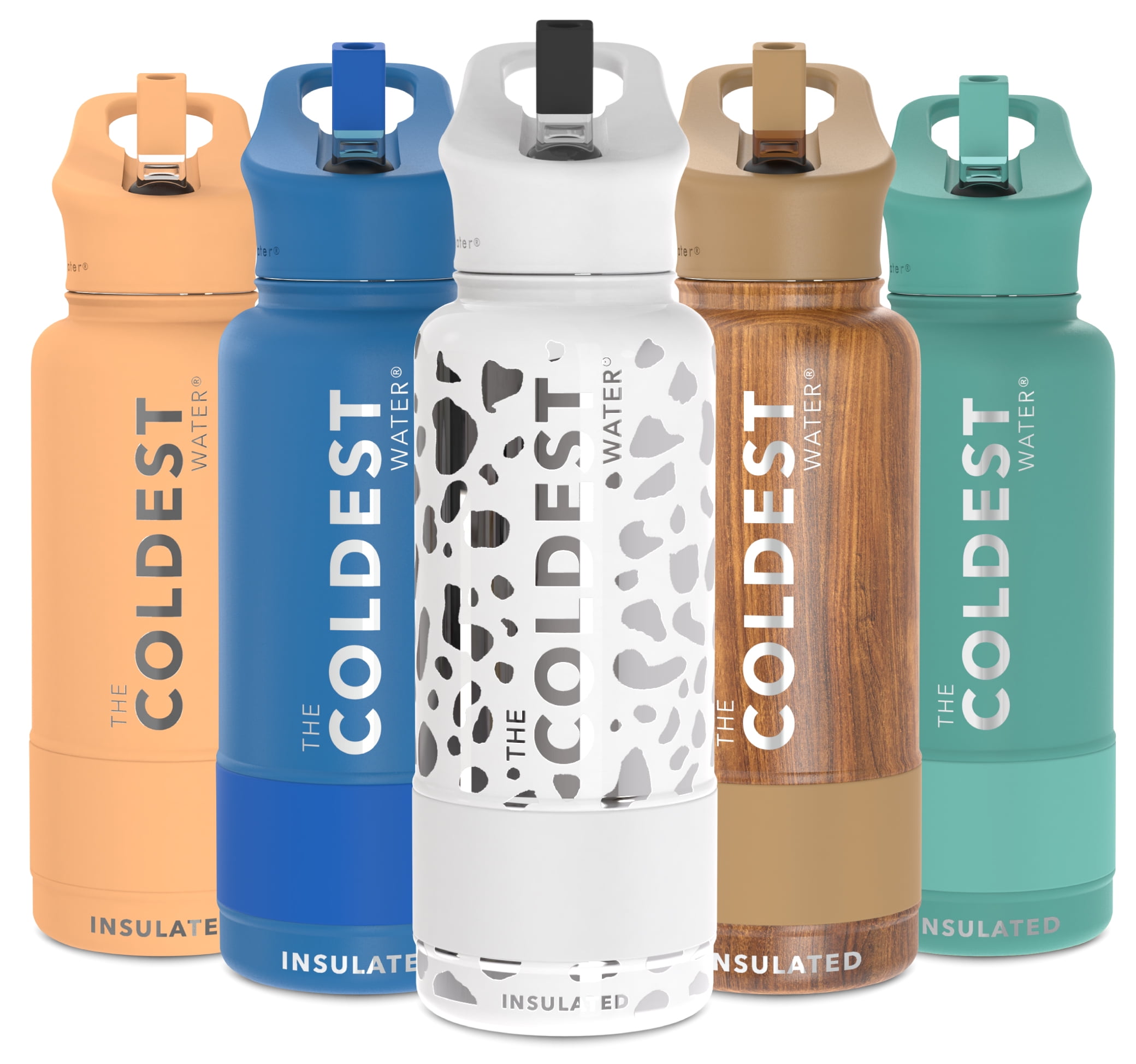 Cool Yoleb 32 oz Insulated Water Bottle with Straw & Spout Lid, Leak Proof  Metal Water Bottles, Stai…See more Cool Yoleb 32 oz Insulated Water Bottle