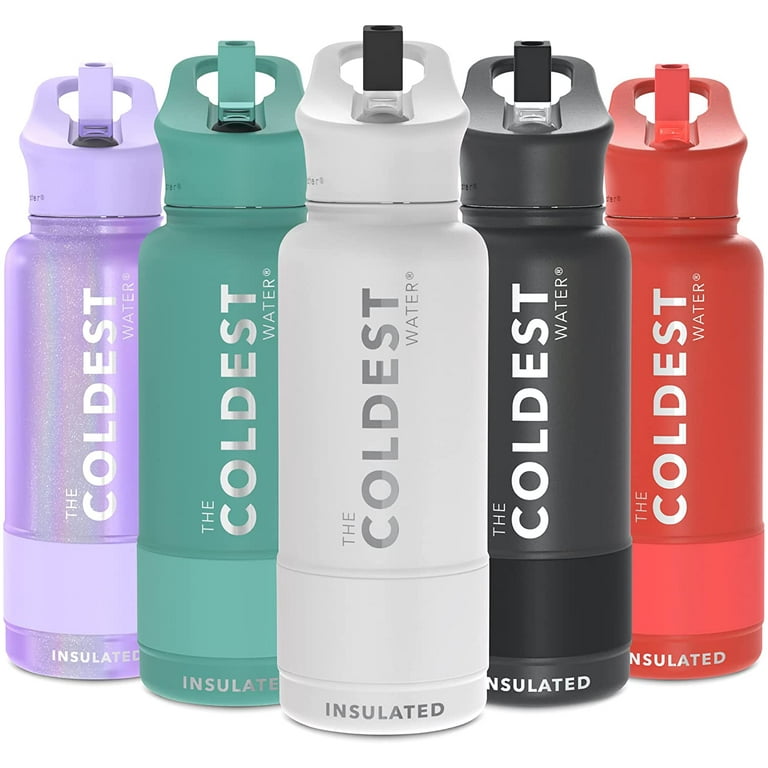 Watersy Stainless Steel Sport Water Bottles, Vacuum Insulated