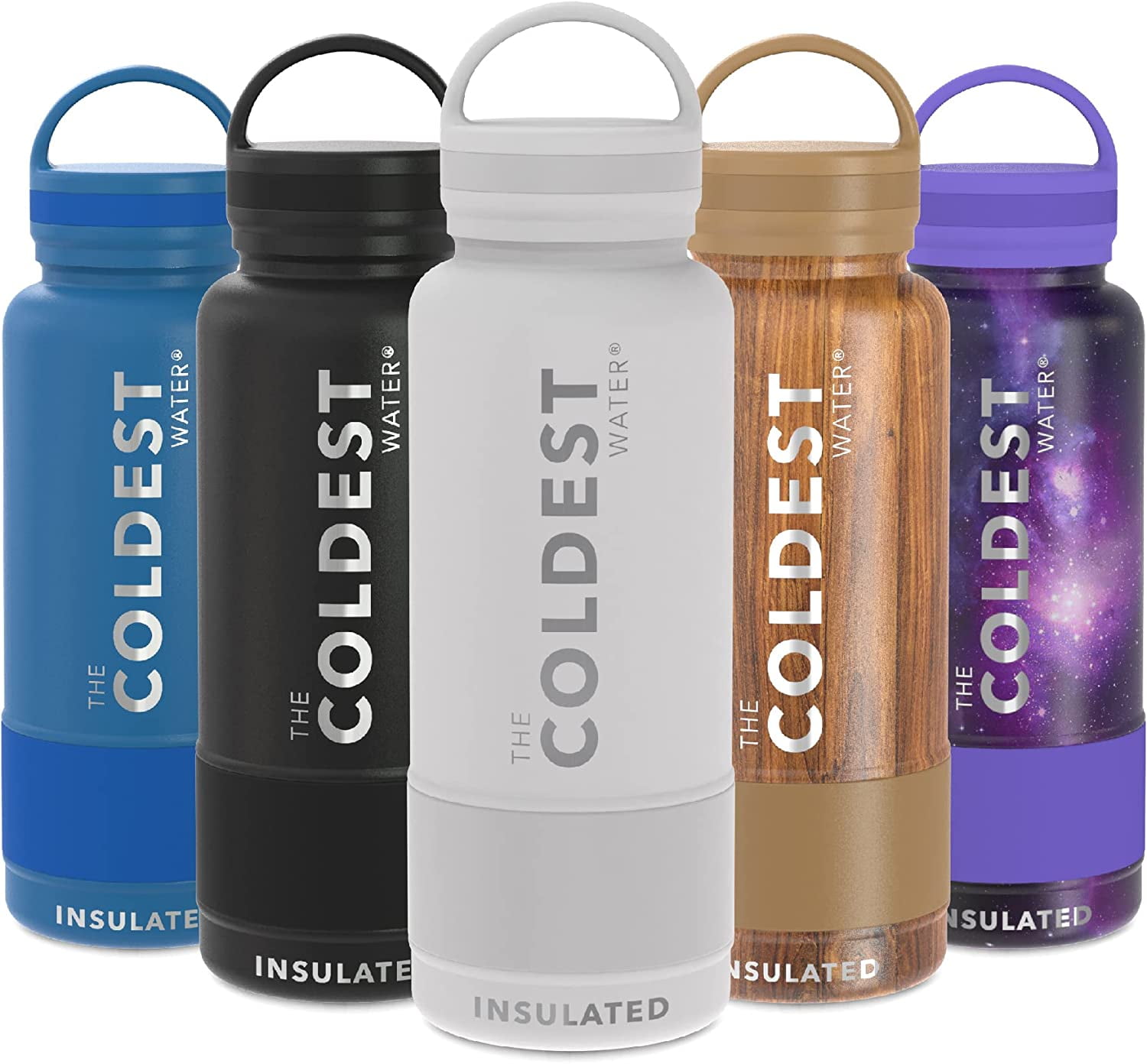 Coldest Sports Water Bottle - Leak Proof, Double Walled, Stainless