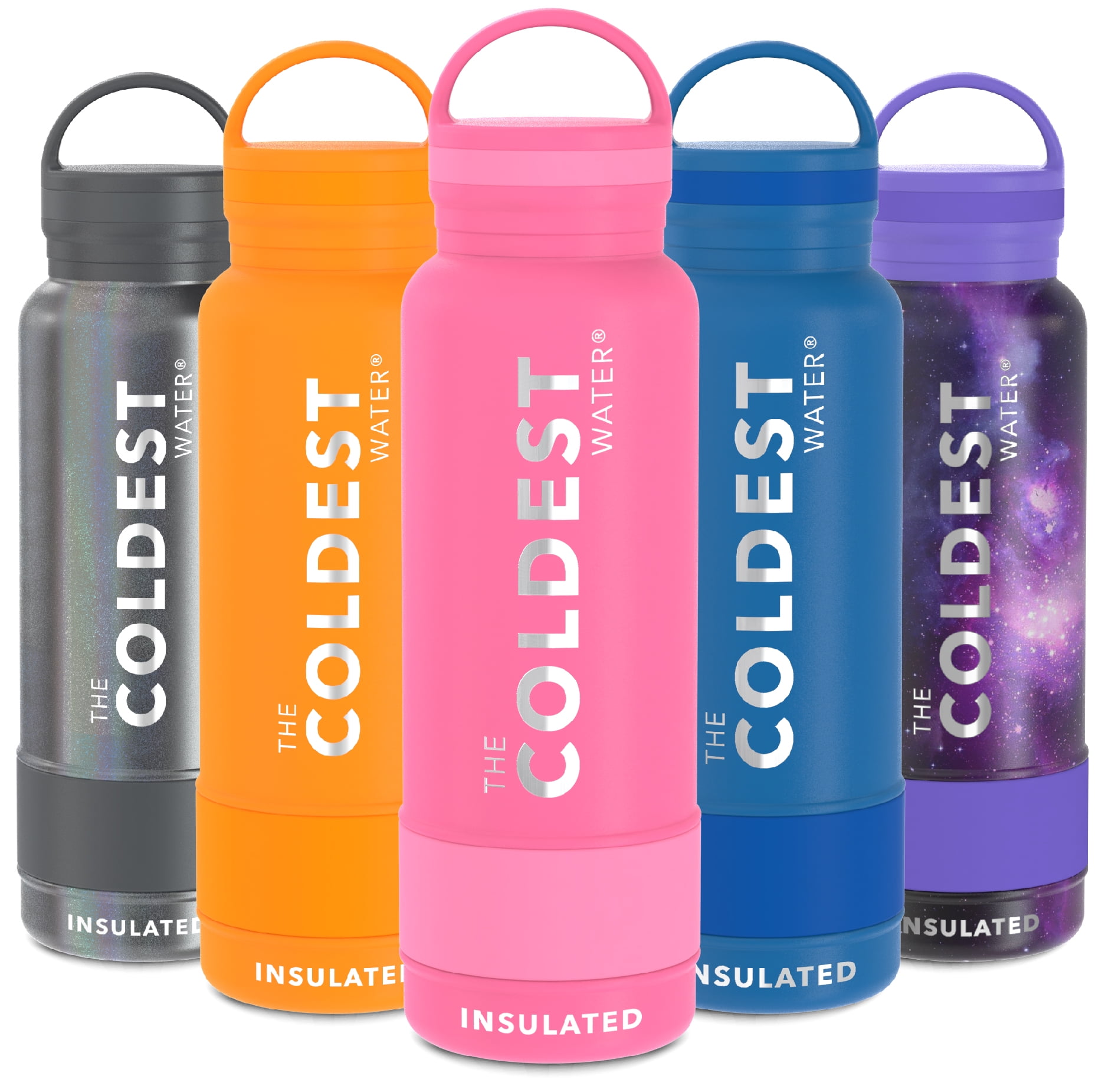 Coldest Sports Water Bottle Leak Proof, Double Walled, Stainless
