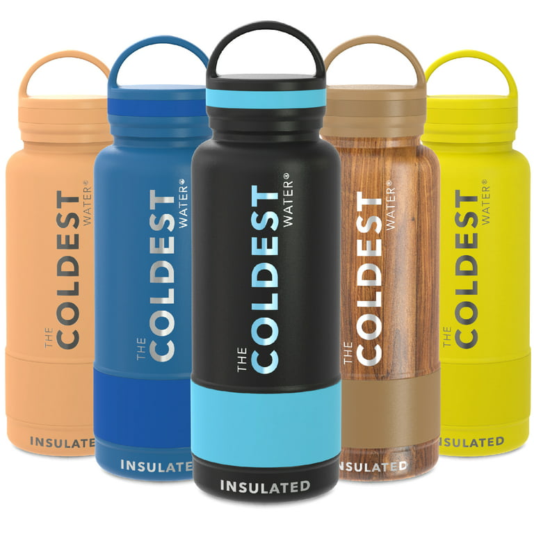 Coldest Sports Water Bottle - Leak Proof, Double Walled, Stainless Steel  Cold & Hot Bottle, Thermo Mug ( Matte Black, 32 Oz)