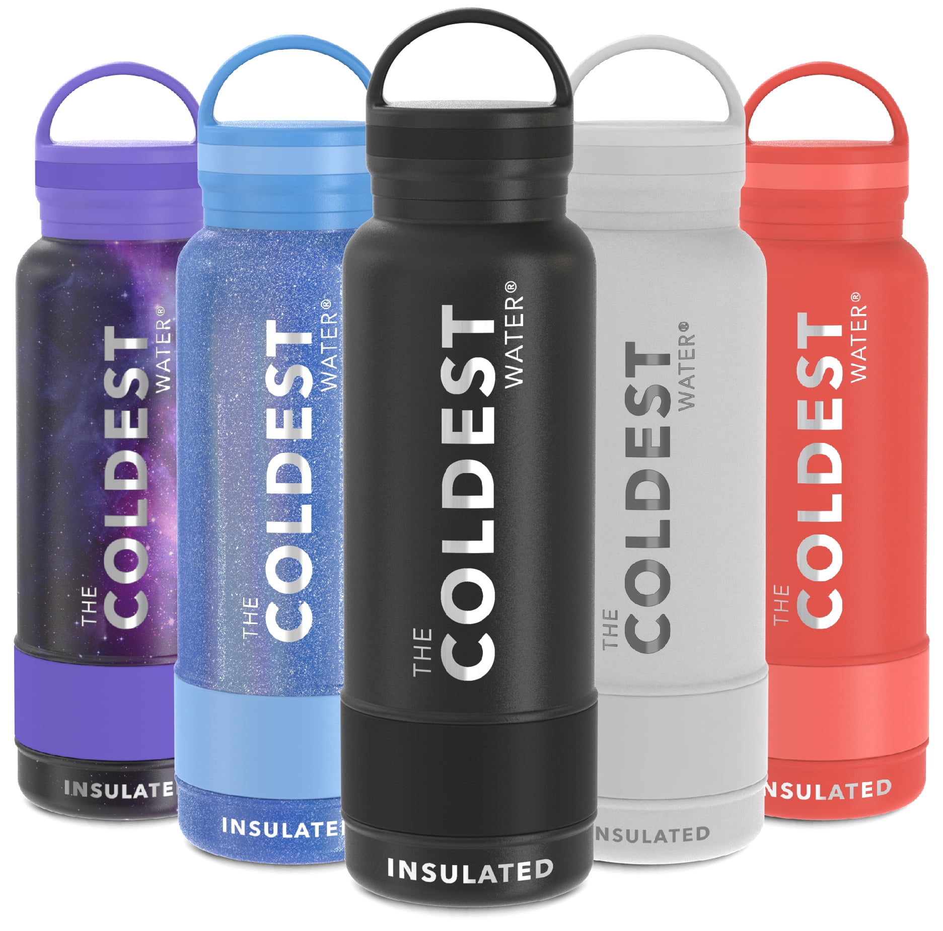 Coldest Sports Water Bottle - Leak Proof, Double Walled, Stainless