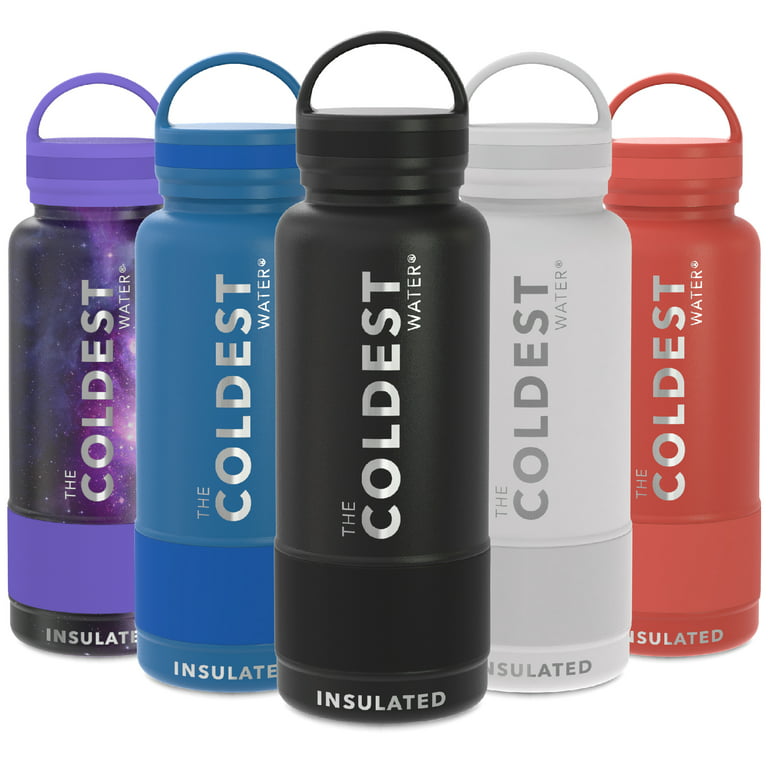 Coldest Sports Water Bottle - Leak Proof, Double Walled Stainless Steel  Thermos, Cold & Hot Bottle ( Sailor Blue, 64 Oz) 