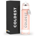 thumbnail image 1 of Coldest Sports Water Bottle with Straw Lid Vacuum Insulated Stainless Steel Bottles Reusable Leak Proof Flask for Sports (24 oz, Forever Pink Glitter), 1 of 10