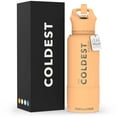 thumbnail image 1 of Coldest Sports Water Bottle with Straw Lid Vacuum Insulated Stainless Steel Bottles Reusable Leak Proof Flask for Sports (32 oz, Sahara Peach), 1 of 9