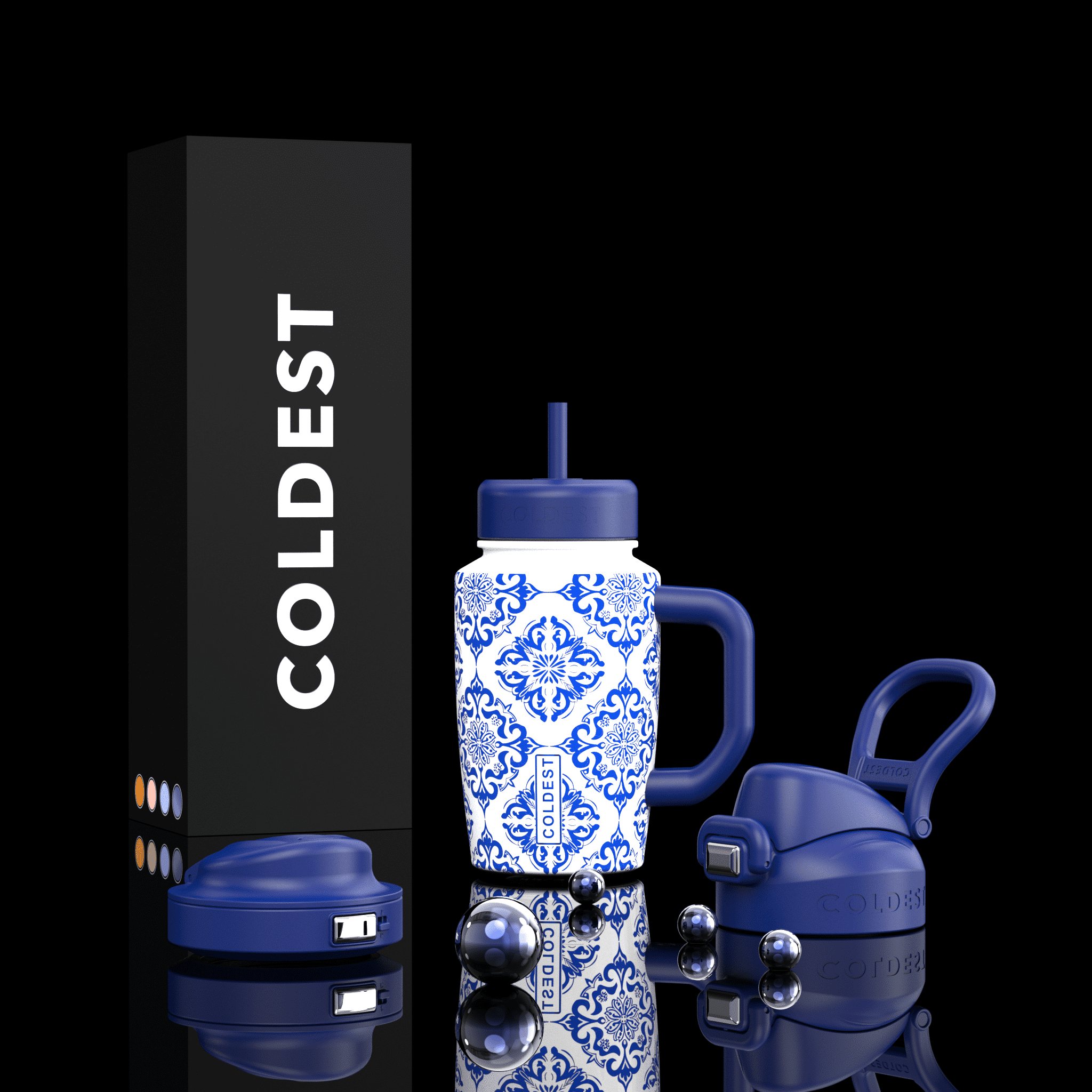 Coldest Tumbler with Handle and Coffee Lid - 100% Spill Proof