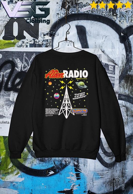 Coldplay Alien Radio Music Of The Spheres World Tour 2024 Crewneck Sweatshirt, Size 2Xl, Tee
