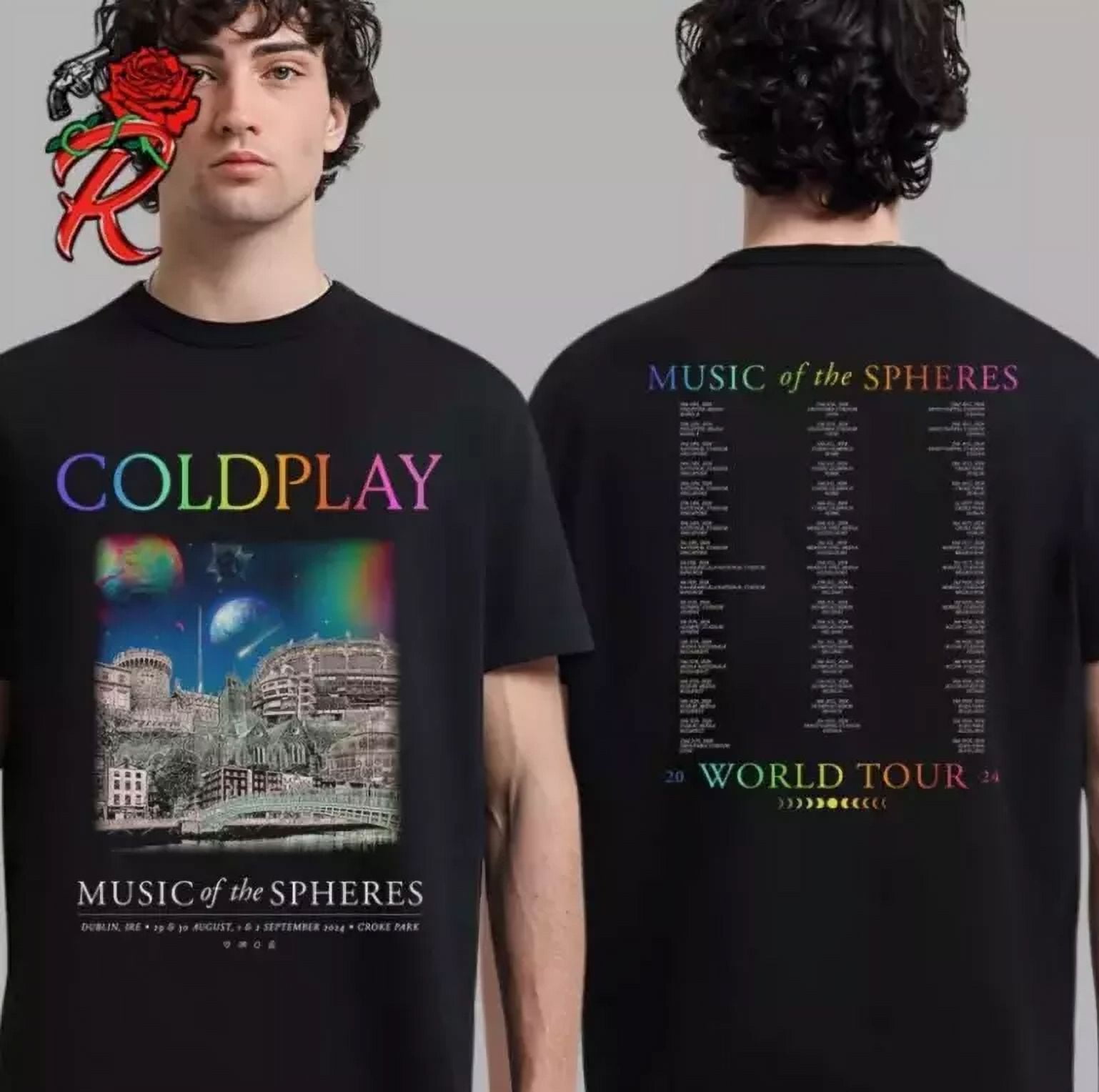 Coldplay Dublin Music Of The Spheres Tour Tee At Croke Park TShirt