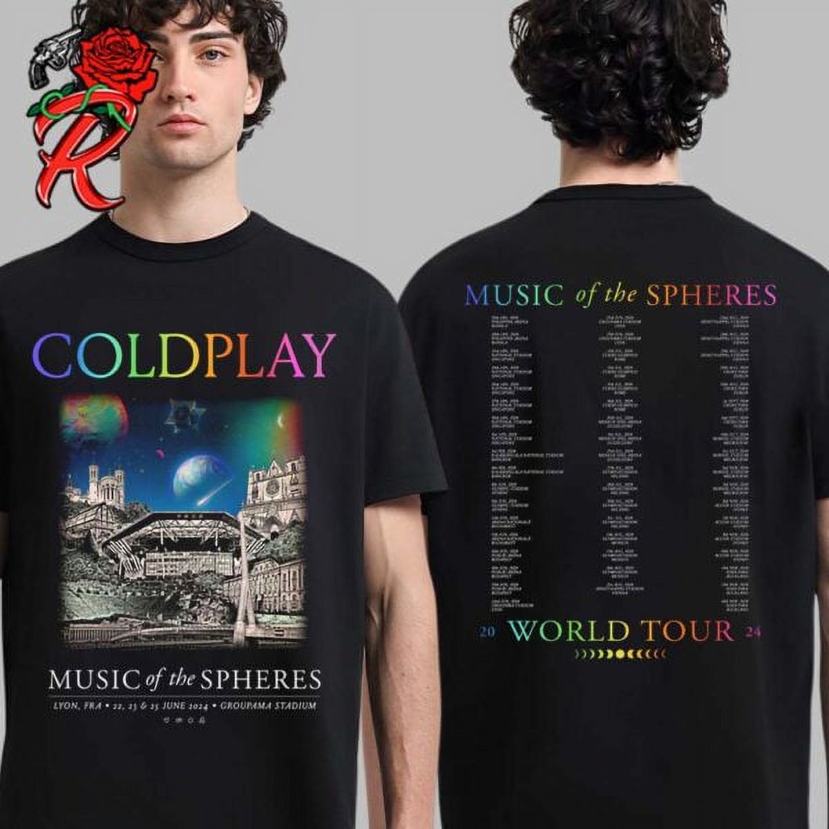 Coldplay Music Of The Spheres Tour Merch For Lyon France At Groupama