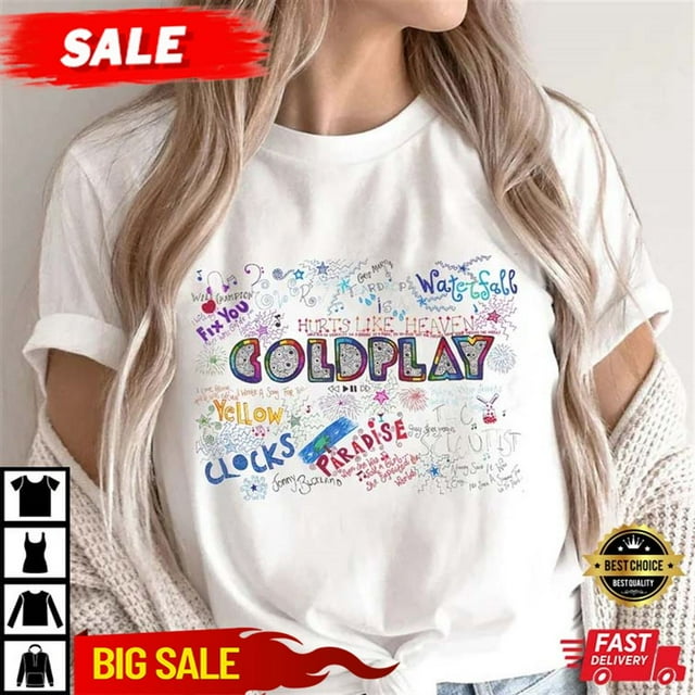 Coldplay Rock Band Arrival Spring Summer Color Tshirt