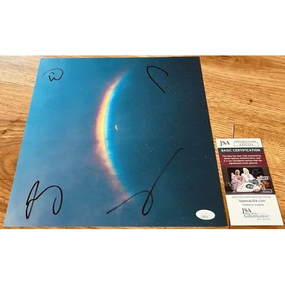 Coldplay signed Moon Music 2024 LP Record insert 12x12 photo JSA